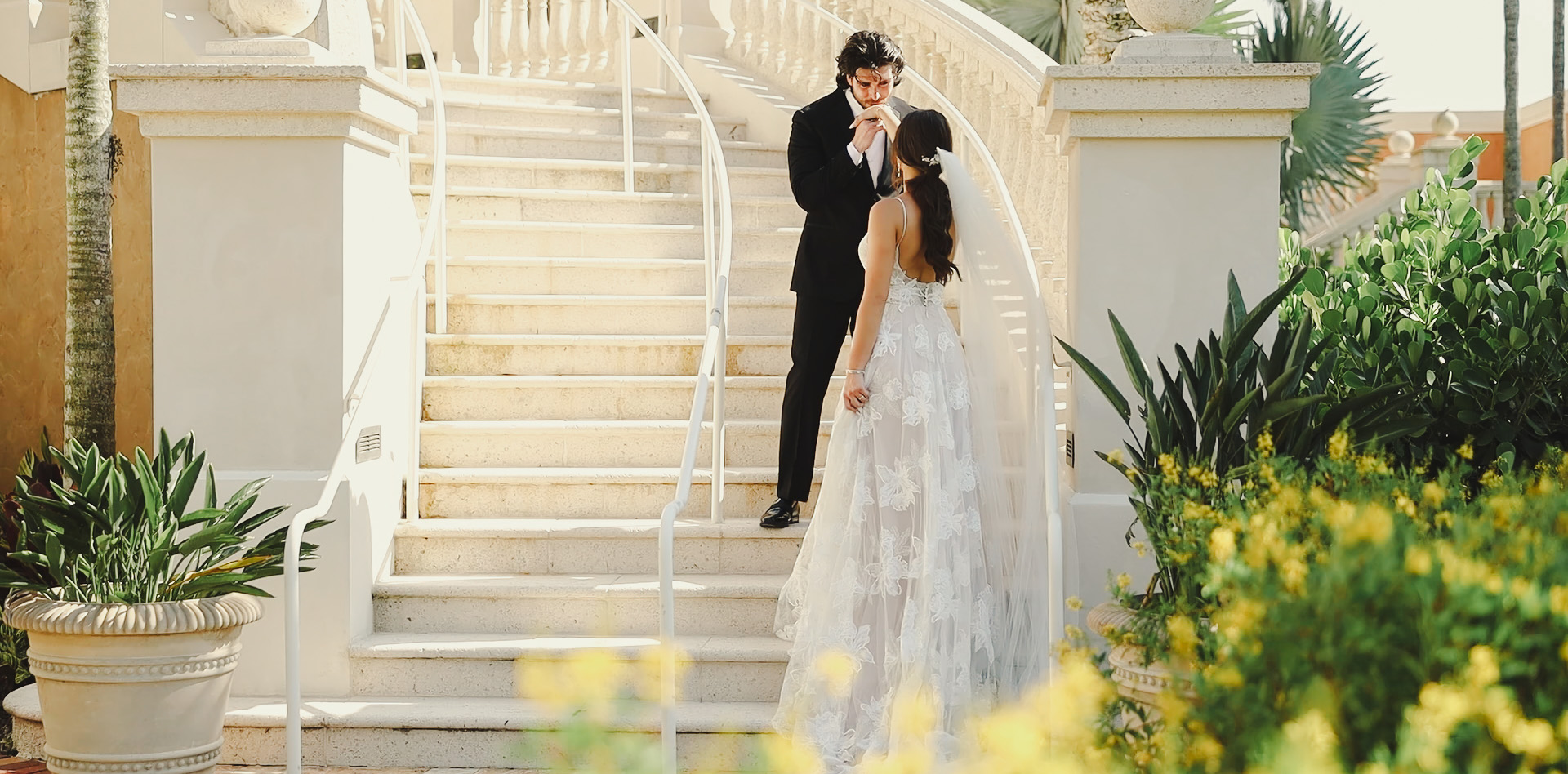 Tampa wedding photographer and videographer capturing the couple