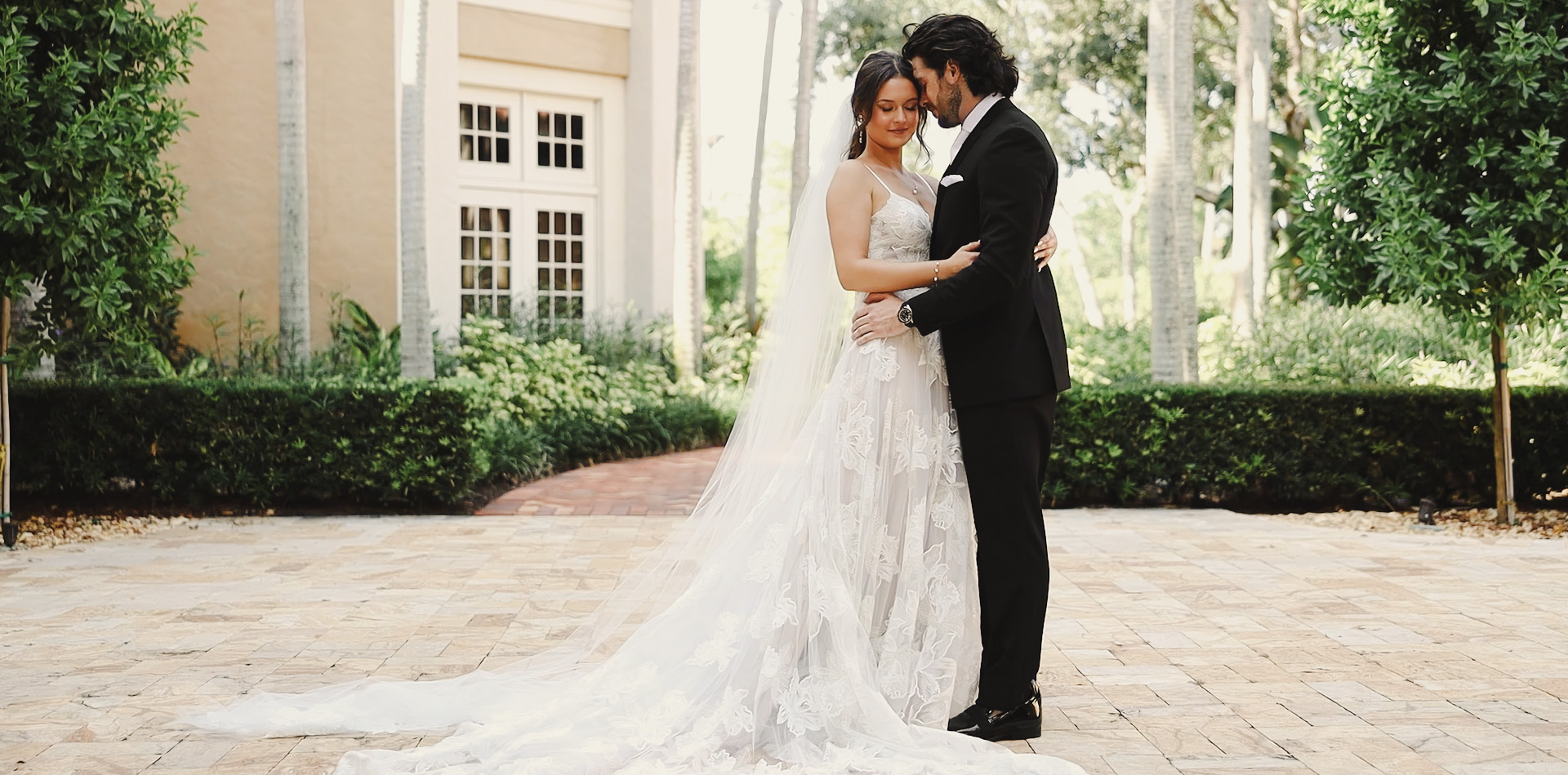 First look reactions at Crane Club at Tesoro wedding