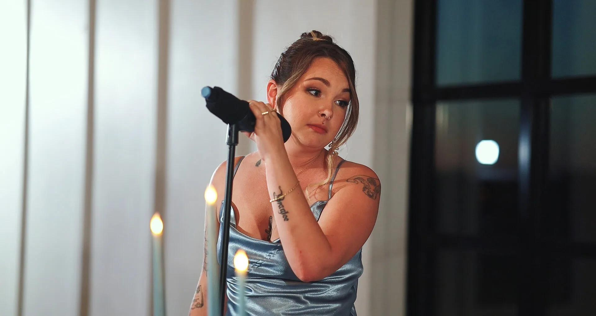 Sister's toast at Scars Farm wedding