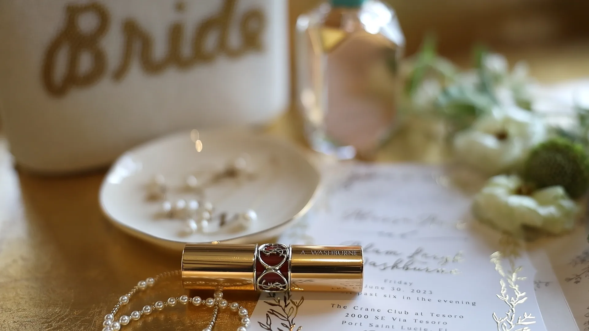 Crane Club at Tesoro ceremony setup